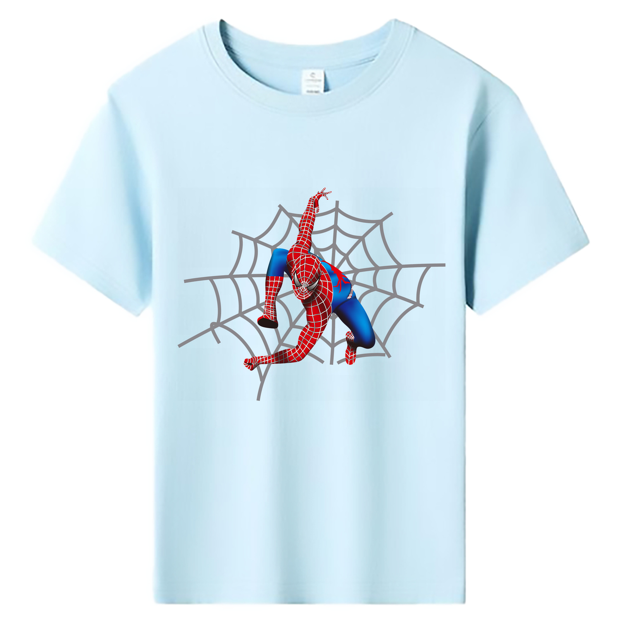 （画像用） Spider Man スパイダーマン 綿100％キッズTシャツ（フロントプリント）